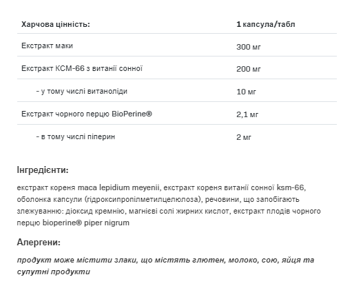 Ашвагандха для мужчин, Health & Care Ashwagandha Men - 60 caps 2023-10-2319 фото