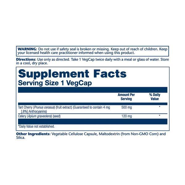 Комплекс для суглобів, Tart Cherry & Celery Seed 620mg - 60 caps 2023-10-5693 фото