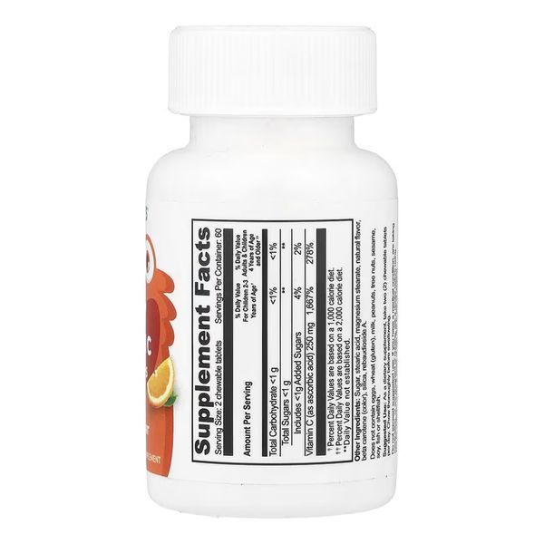 Вітамін C для дітей соковитий апельсин Lifeable (VitaWorks Vitamin C Kids Orange) &mdash; 120 жувальних таблеток (До 11.26) 2024-11-0269 фото