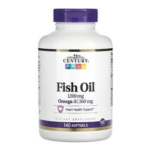 Риб'ячий жир, Fish Oil 1200 mg - 140 softgels 2023-10-7093 фото
