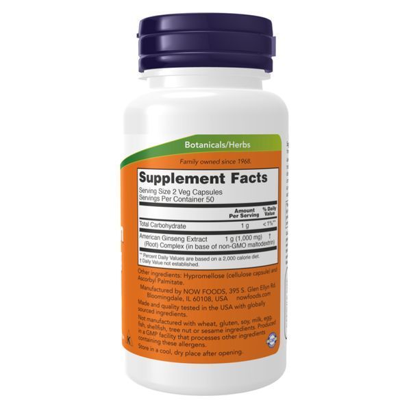 Американський женьшень, American Ginseng 500mg - 100 vcaps 2022-10-2631 фото