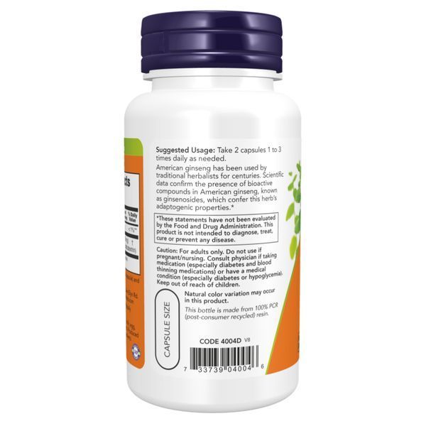 Американський женьшень, American Ginseng 500mg - 100 vcaps 2022-10-2631 фото