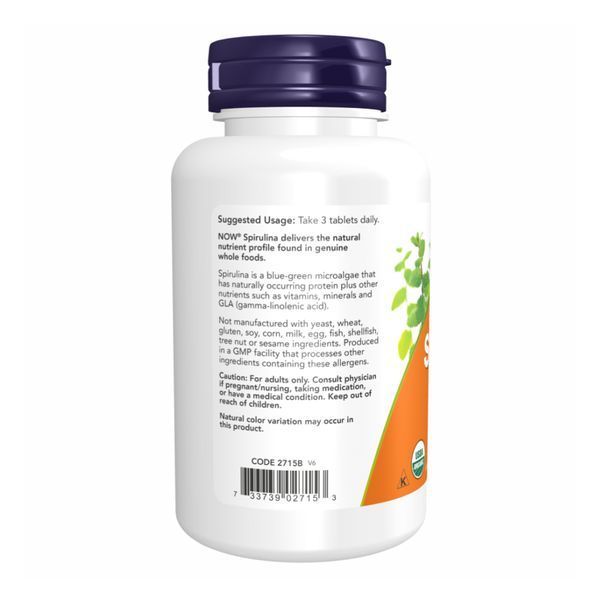 Спирулина. Spirulina 1000mg - 240 tabs 2022-10-1348 фото