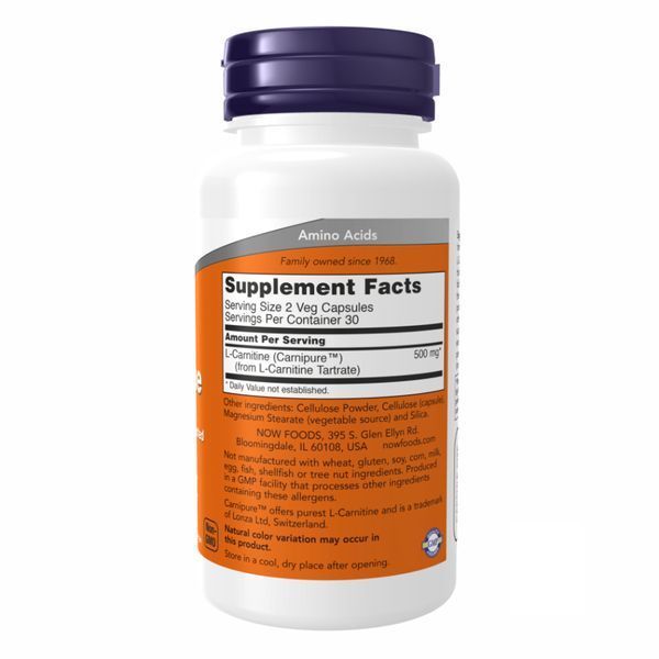Л Карнітин, L-Carnitine 250mg - 60 vcaps 2022-10-1398 фото