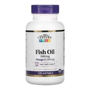 Омега-3, Fish Oil 1000 mg - 120 softgels 2023-10-7092 фото