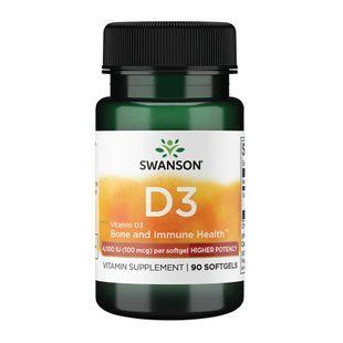 Vitamin D3 4000 IU (100 mcg) - 90 softgels 2024-11-0855 фото