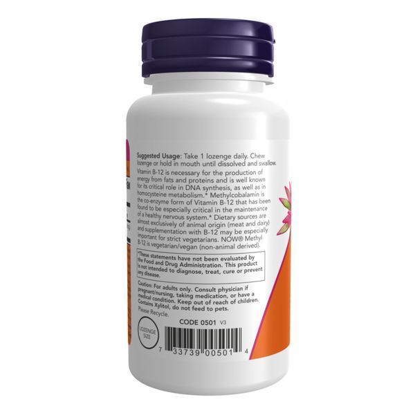 Метил Б12, Methyl B-12 10000mcg - 60 lozenges 100-99-7519639-20 фото
