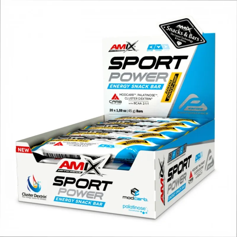Sport Power Energi Snack Bar - 20x45g Banana Choco Chip