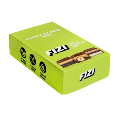 Протеиновое печенье, FIZI Guilty Pleasure Box - 10x45g