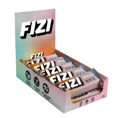 Протеїнові батончики, FIZI Protein Bar Special Box - 10x45g Raspberry Matcha