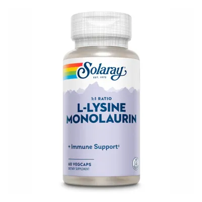 Л-лізин Монолаурин, L-Lysine Monolaurin 1:1 - 60 vcaps