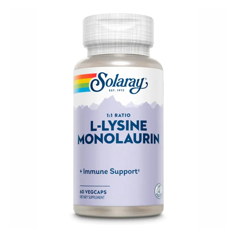 Л-лізин Монолаурин, L-Lysine Monolaurin 1:1 - 60 vcaps