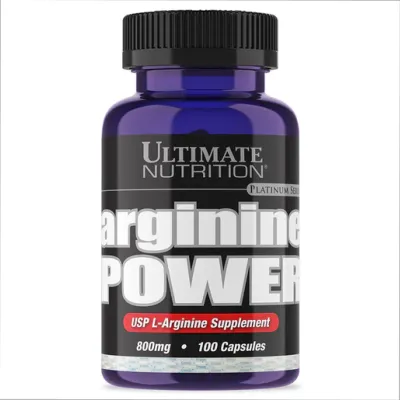 L-аргінін 800 мг Ultimate Nutrition (Arginine Power) — 100 капсул, для сили та тренувань