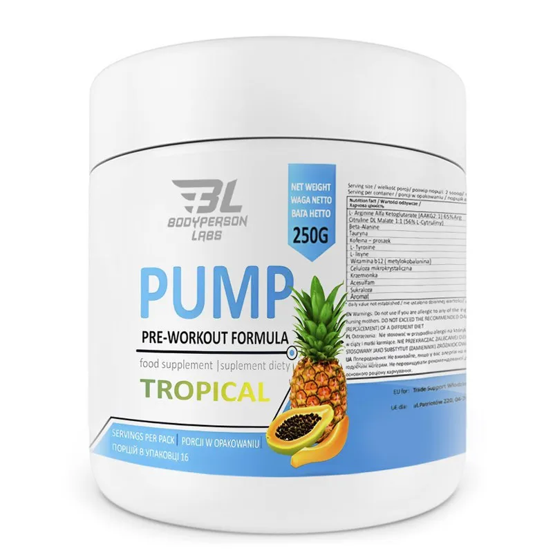 Передтренувальний комплекс, Pre-Workout Formula - 250g Tropical