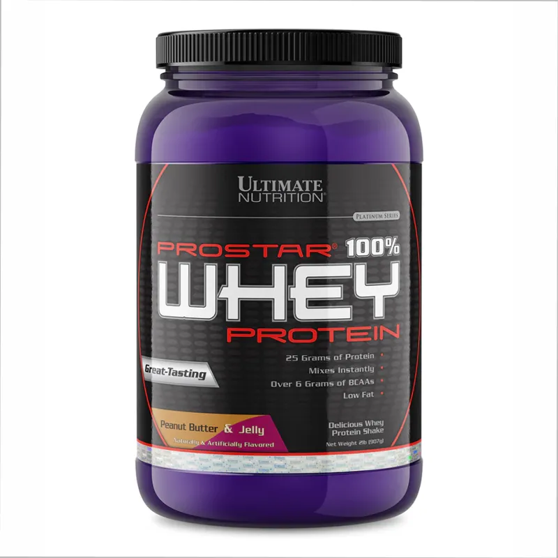Сывороточный протеин, Prostar Whey 2lb - 907g Peanut Butter & Jelly