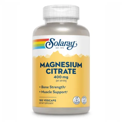 Магній Цитрат, Magnesium Citrate 400mg - 180 vcaps