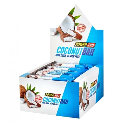 Кокосові батончики, Protein Bar - 20x50g Coconut
