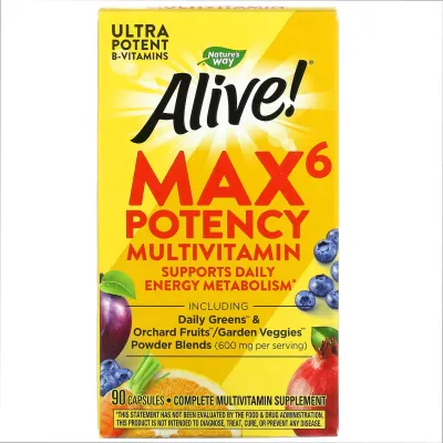 Мультивитамины, Max6 (With Iron) - 90 vcaps