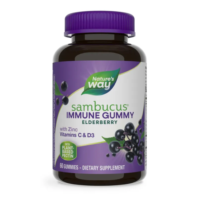 Чорна бузина з вітаміном C та Цинком, Sambucus Immune Support - 60 gummies