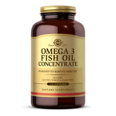 Омега-3, Omega-3 Fish Oil Concentrate - 240 Softgels