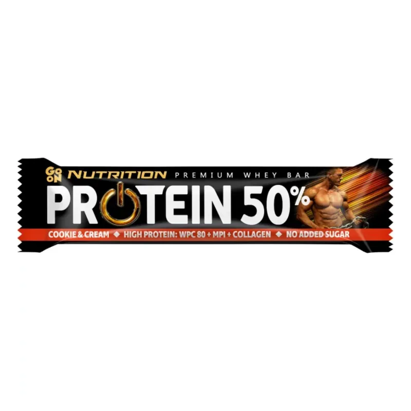 Протеиновый батончик GoOn Nutrition (Bar 50%) – 24×40 г, печенье-крем