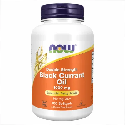 Олія 1000мг Now Foods (Black Currant Oil) — 100 софтгелів