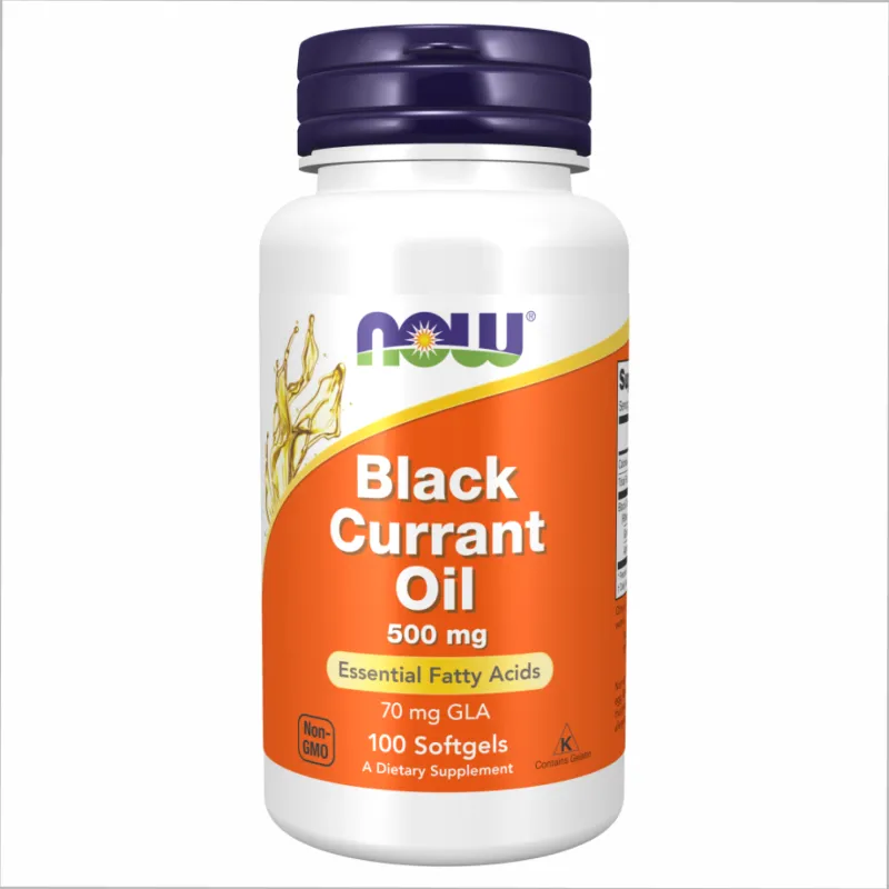 Масло 500мг Now Foods (Black Currant Oil) - 100 софтгелей