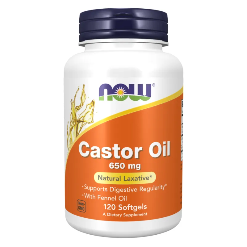 Касторовое масло, Castor Oil 650mg - 120 sgels