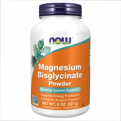 Магний Now Foods (Bisglycinate Powder) — 8 oz, ., для мышц и нервной системы