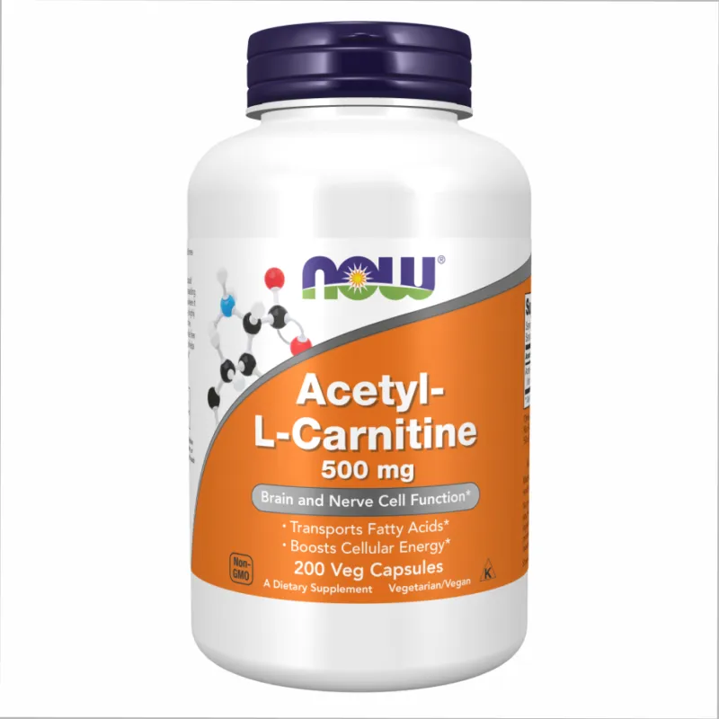 Ацетил Л-Карнітин, Acetyl L-Carnitine 500mg - 200 vcaps