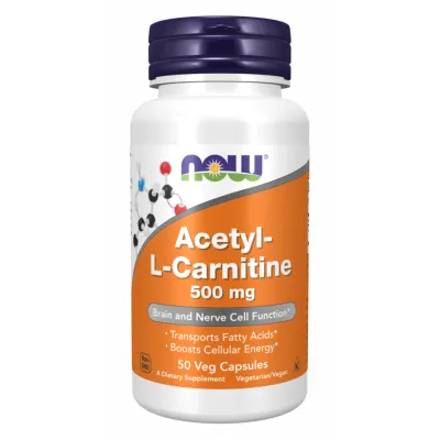 Ацетил Л-Карнітин, Acetyl L-Carnitine 500mg - 50 vcaps