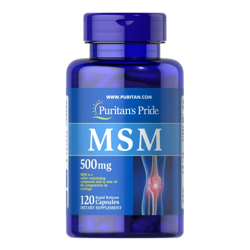 МСМ (метилсульфонилметан), MSM 500mg - 120caps
