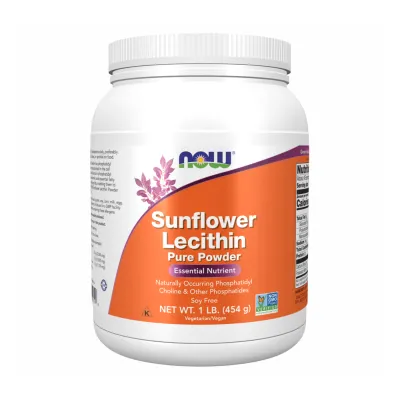 Подсолнечный лецитин порошок, Sunflower Lecithin Pure Powder 1lb - 454g