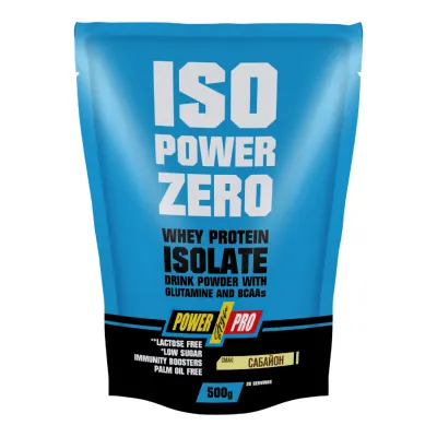 Ізолят сироваткового протеїну, ISO Power Zero - 500g Sabayon