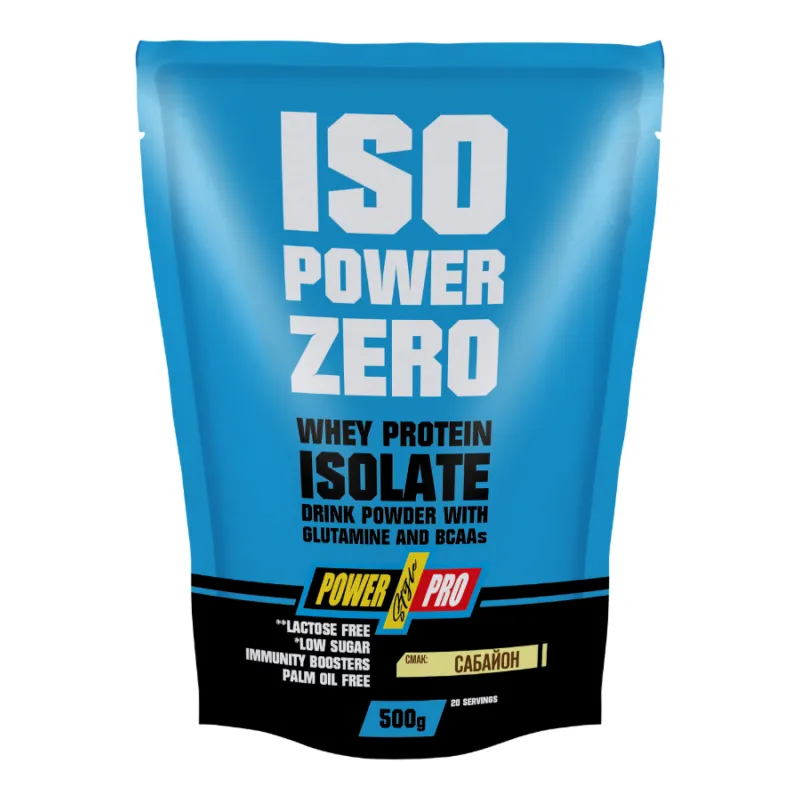 Ізолят сироваткового протеїну, ISO Power Zero - 500g Sabayon
