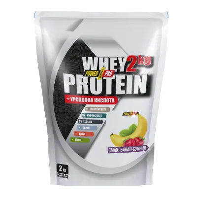 Протеїн, Whey Protein - 2000g Banana Wild Strawberry