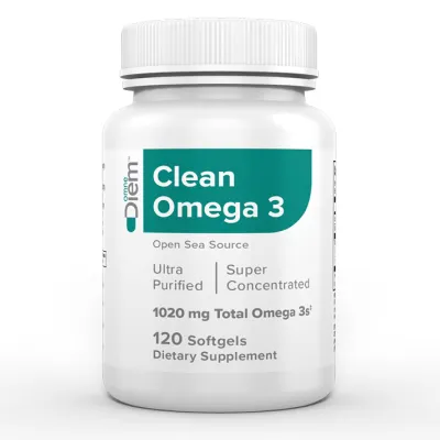 Омега-3 риб’ячий жир OmneDiem (Clean) — 120 софтгелів, для серця, мозку та зору