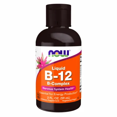 Рідкий вітамін B-12 з B-комплексом, B-12 Liquid B-Complex - 2 oz