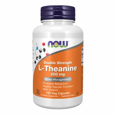 Л Теанін, L-Theanine 200mg - 120 vcaps