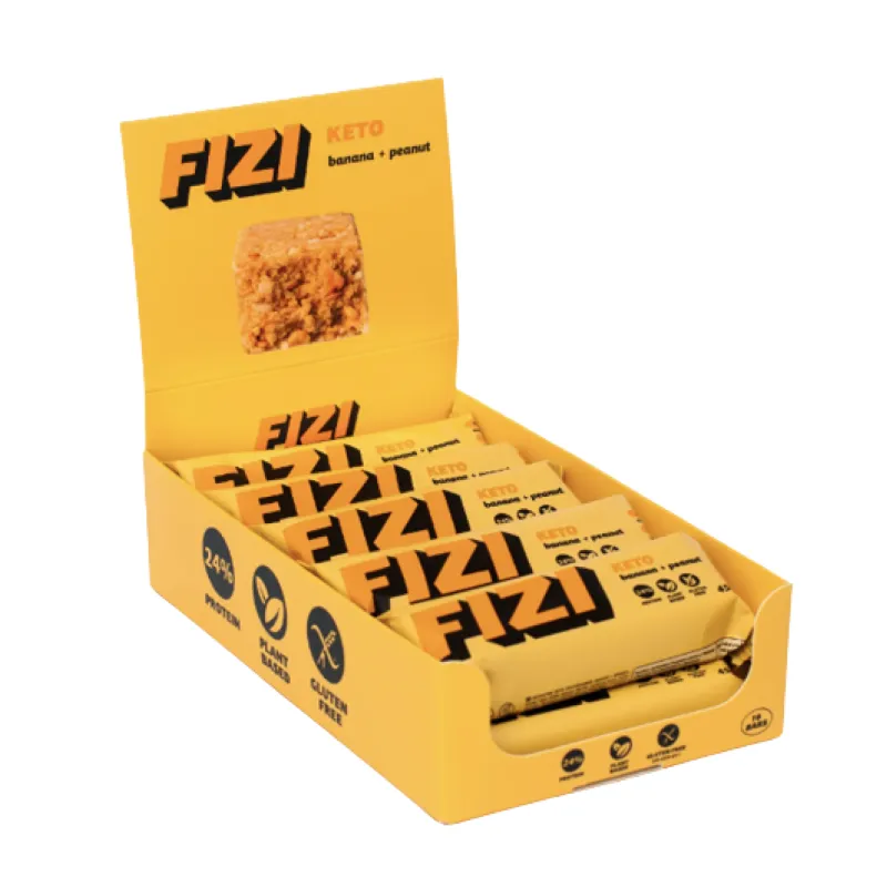 Батончики Кето, KETO Protein Bar - 10x45g Banana + Peanut