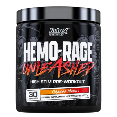Передтренувальний комплекс, Hemo-Rage Unleashed - 30srv Orange-Mango
