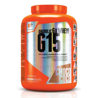Гейнер Extrifit (G15 Anabolic Gainer) — 3000 г, choco-кокос