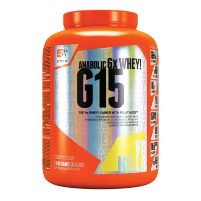 Гейнер Extrifit (G15 Anabolic Gainer) — 3000 г, ваніль