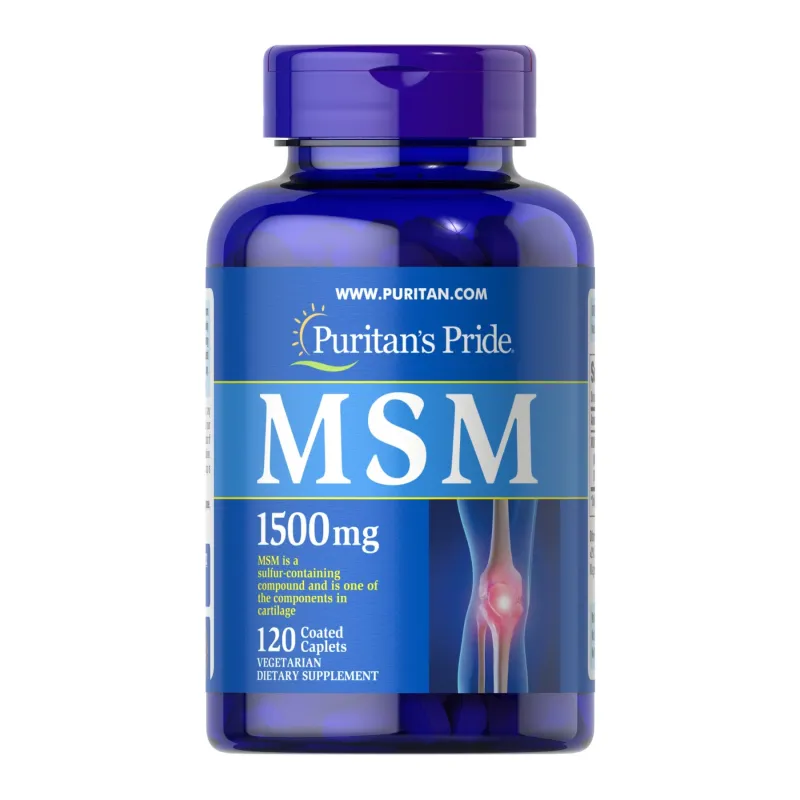 МСМ Метилсульфонилметан, MSM 1500mg - 120caps