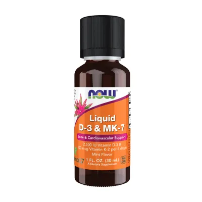 Жидкий витамин Д3 и МК-7(К2), Liquid Vit D-3 и MK-7 - 30ml