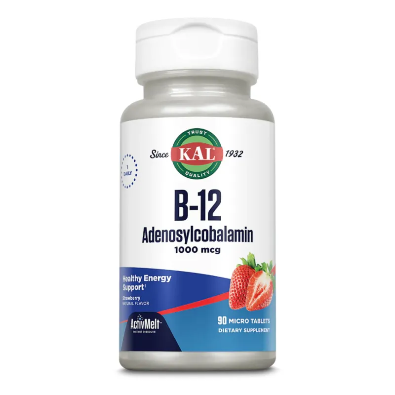 Витамин В12 аденозилкобаламин, B12 Adenosylcobalamin 1000mcg - 90 tabs