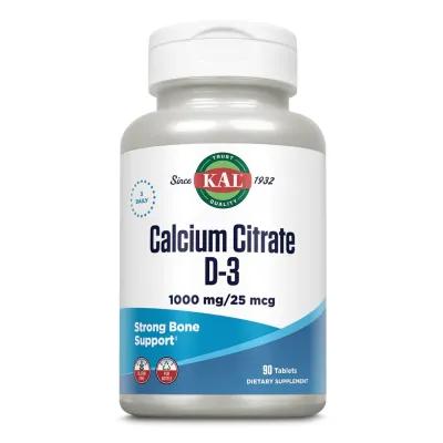 Кальций цитрат с Д3, Calcium Citrate D3 1000mg - 90 tabs