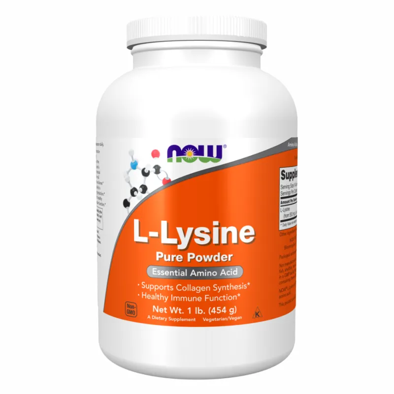 L-лізин Now Foods (L-Lysine Powder) — 454 г