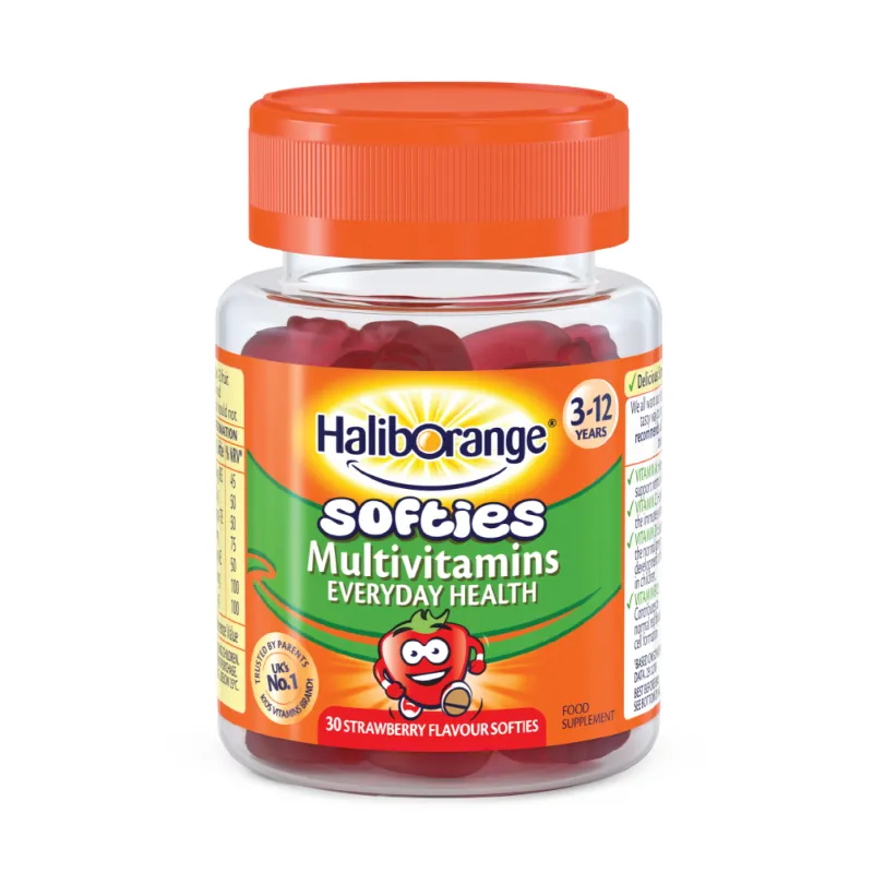 Мультивитамины для детей, Softies Multivitamins - 30 softgels Strawberry