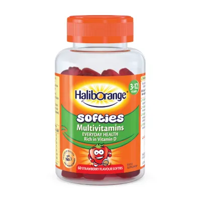 Мультивитамины для детей, Softies Multivitamins - 60 softgels Strawberry